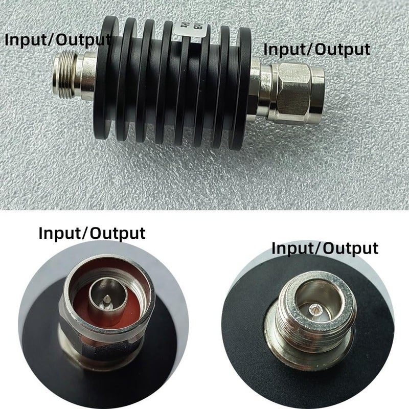 BECEN Bi-Directional 25W N Attenuator 3dB,25 Watt 50 Ohm Coax Attenuator with N Type Connector,DC to 3Ghz Fixed Attenuator for Antennas & Test Equipment (3DB) - Image 4